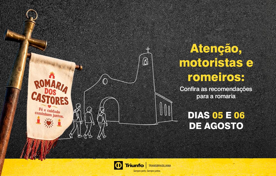 Romaria dos Castores contará com apoio operacional da Triunfo Transbrasiliana e da PRF